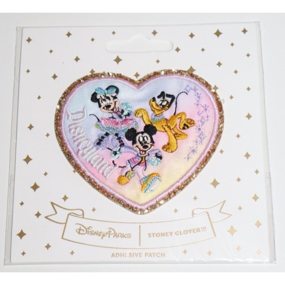STONEY CLOVER 2025 Disney Parks DISNEYLAND 70TH Mickey Minnie Pluto Patch NEW